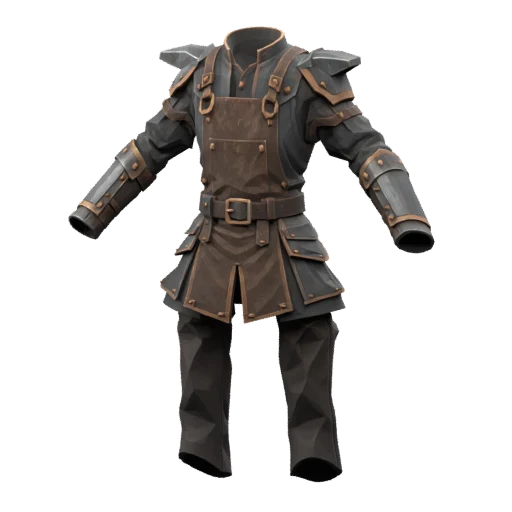 Studio render of Rivetwatch Platecoat