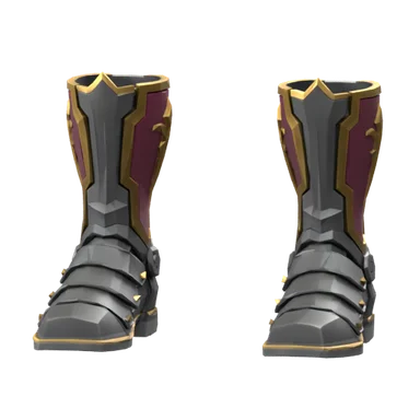 Studio render of Verdict Sabatons