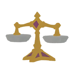 Studio render of Scales of Verdict
